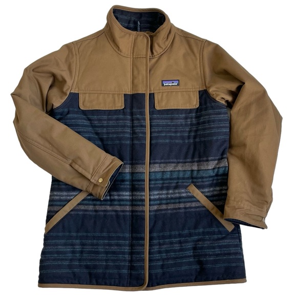 NWOT Patagonia Brown Blue Women's W's Out Yonder Coat